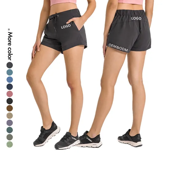 Xsunwing Custom Logo Ladies Sports Athletic Gym Shorts with Pocket Booty Sweat Short for Women Fitness Running Casual Gym Wear Wdq2022