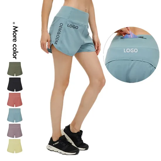 Xsunwing Custom Professional Breathable Women Polyester Spandex Running Shorts with Pocket