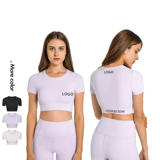 Xsunwing Custom Seamless Short Sleeve Yoga Clothes Fitness Gym Wear for Women Squat Proof Workout Jogging Women Clothes T Shirt Wdq183