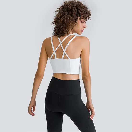 Xsunwing Customized Ladies Seamless Vest Sports Yoga Bra Gym Wear Fitness Tank Tops Running Activewear and Sport Bras for Women Wdq147