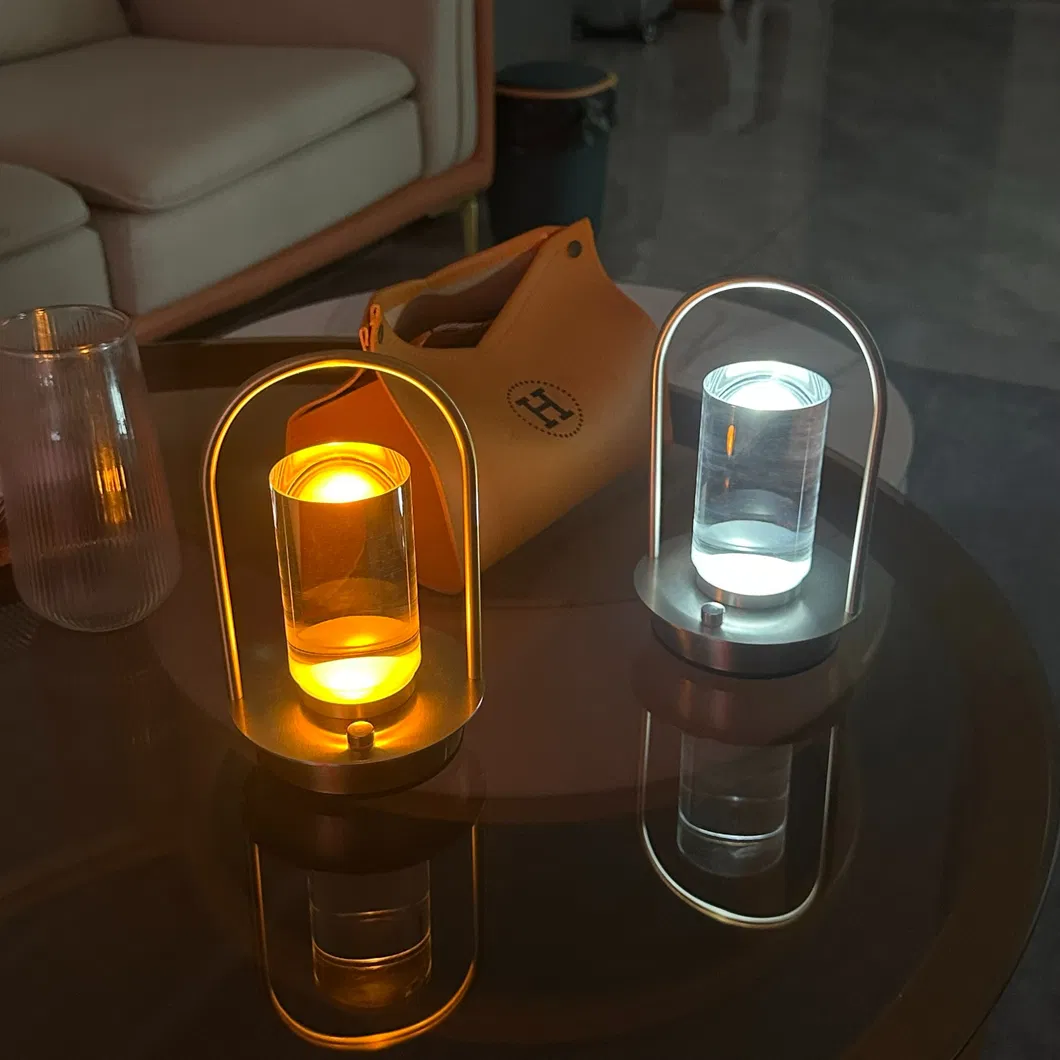 Outdoor Wireless Portable USB Table Lamp Restaurant with Battery Rechargeable Night Light