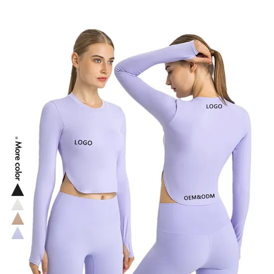 Xsunwing Seamless Workout Shirts for Women Long Sleeve Yoga Tops Running Shirt Sports Wear Slim Fit Long Sleeve T Shirt Wdq220