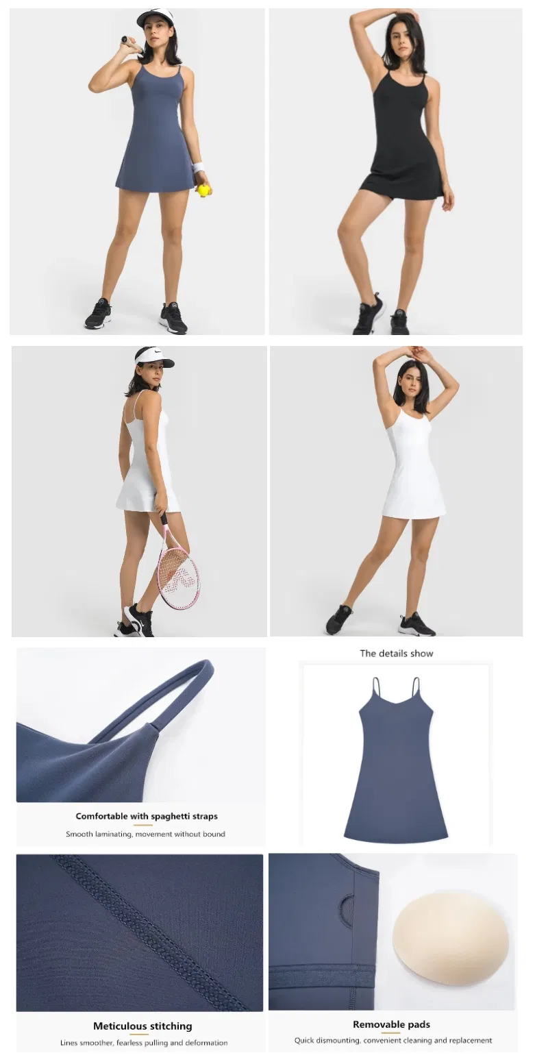 Xsunwing Wholesale Clothing Distributors Athletic Tennis Sportswear Skirt Golf Yoga Wear Apparel Sportswear Dress