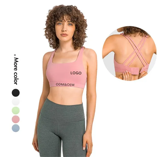 Xsunwing Top Selling Back Seamless Bra Gym Yoga Fitness Bra Tank Top Bra with Chest Pad Women Clothing Wdq164