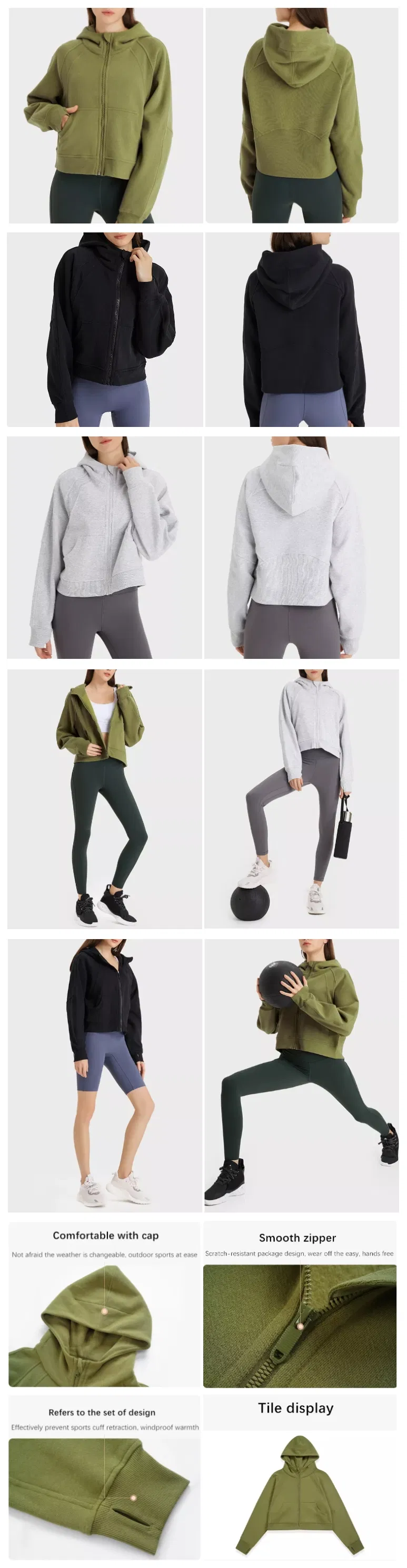 Xsunwing Wholesale Sports Apparel Zip Long Sleeve Yoga Jackets Plus Size Sports Yoga Tops Womens Running Coat Workout Gym Wear Wdq202