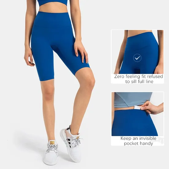 Xsunwing Wholesale Ins Style Lulu Yoga Shorts Clothing Women High Waist Workout Running Shorts Activewear Gym Fitness Compression Shorts Wdq184