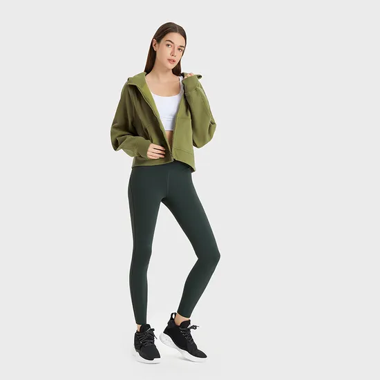 Xsunwing Wholesale Sports Apparel Zip Long Sleeve Yoga Jackets Plus Size Sports Yoga Tops Womens Running Coat Workout Gym Wear Wdq202