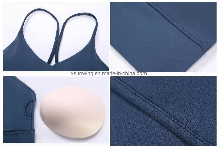 Xsunwing Wholesale Yoga Fitness Wear Shockproof Breathe Nylon/Spandex Womens Sports Bra