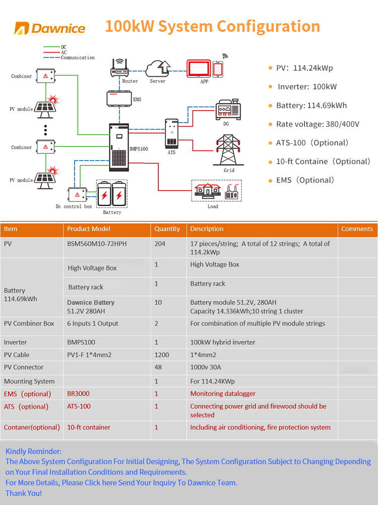 100KVA industrial hybrid solar panel system 200KWH solar power plant 200KW commercial solar energy systems