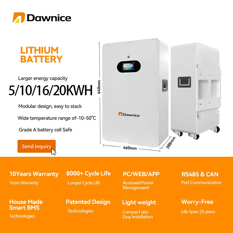 10Kwh Powerwall Household Wall Mounted Battery 15Kwh 20Kwh Home Energy Storage Lifepo4 Lithium Ion Phosphate Battery