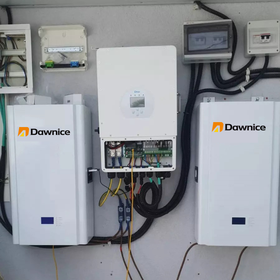 5kW 10kW 15kW 15kWh Wall Mount Lithium Battery IP54 Power Wall Premium Quality Dawnice 300ah Home Energy Storage System