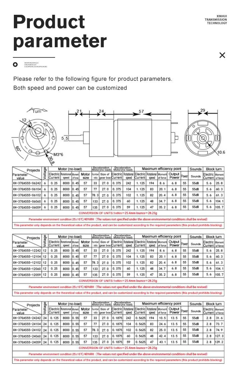 37mm DC Gearmotor 12V 24V 200rpm RS555 Brushed DC Electrical Spur Gear Motor for BBQ Machine