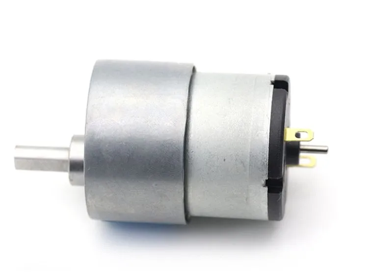 Small DC Gear Motor 37GB520 6V 12V 24V Electric DC Gearmotor with Bracket Tire for Robots