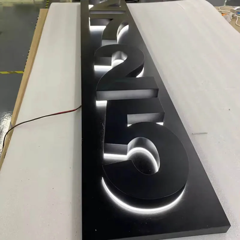 3D Acrylic Company Logo Lights Letter Sign