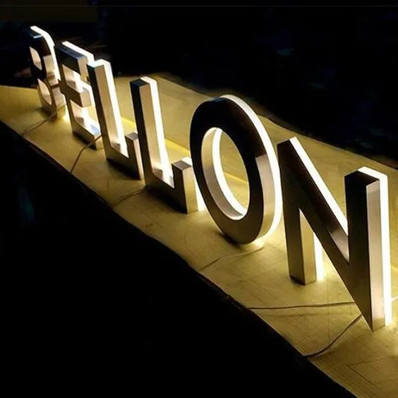 3D Backlit LED Sign Channel Letters Company Logo Sign Office Sign LED Signage