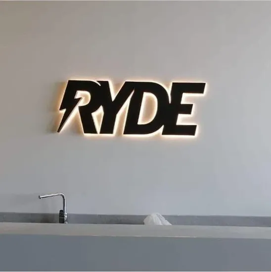 3D Acrylic Company Logo Lights Letter Sign