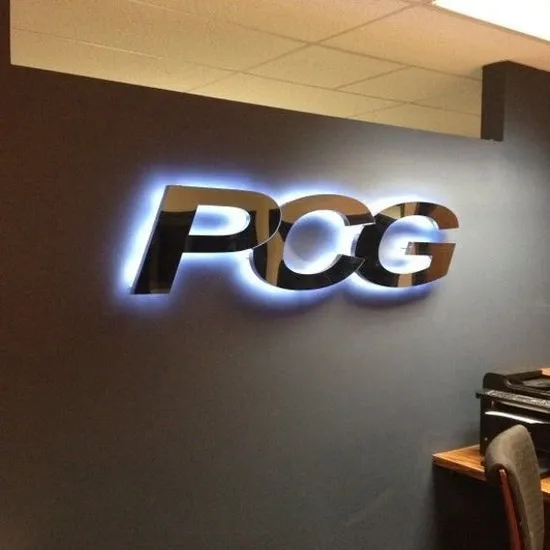 3D Acrylic Company Logo Lights Letter Sign