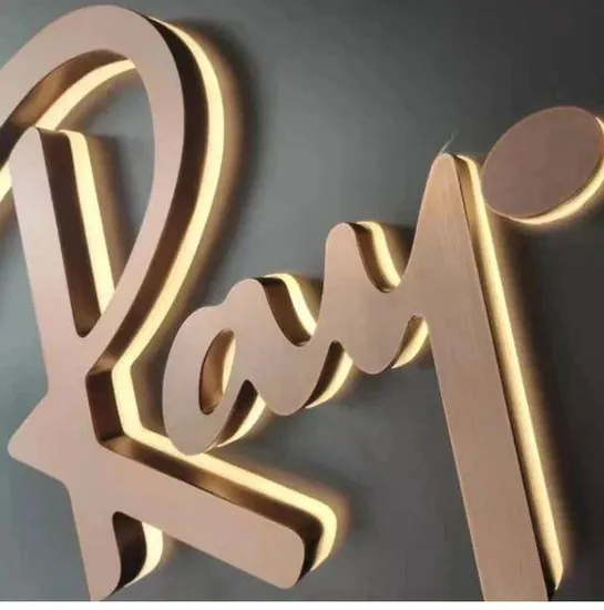 3D Acrylic Company Logo Lights Letter Sign