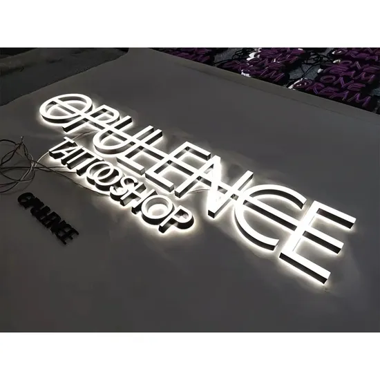 3D Acrylic Signage No MOQ LED Sign Company Logo Advertising Signage