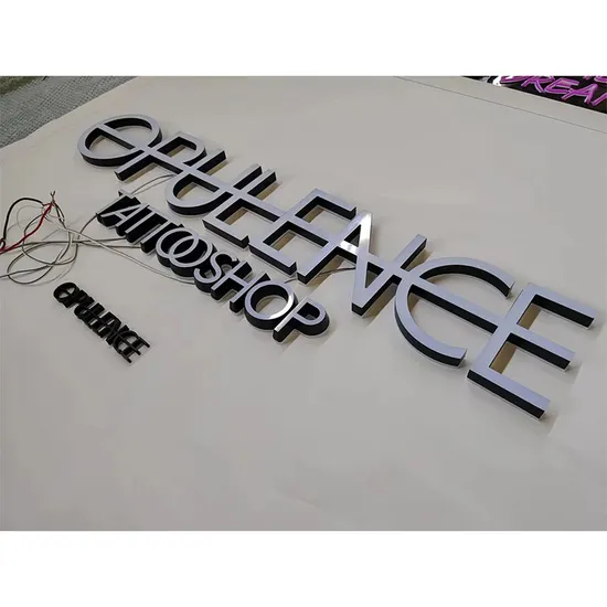 3D Acrylic Signage No MOQ LED Sign Company Logo Advertising Signage