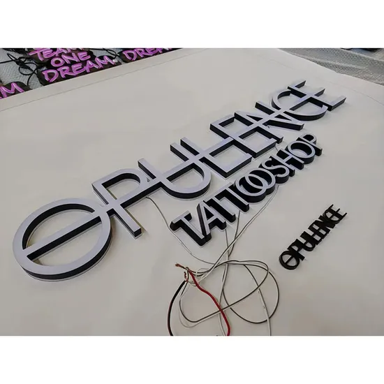 3D Acrylic Signage No MOQ LED Sign Company Logo Advertising Signage