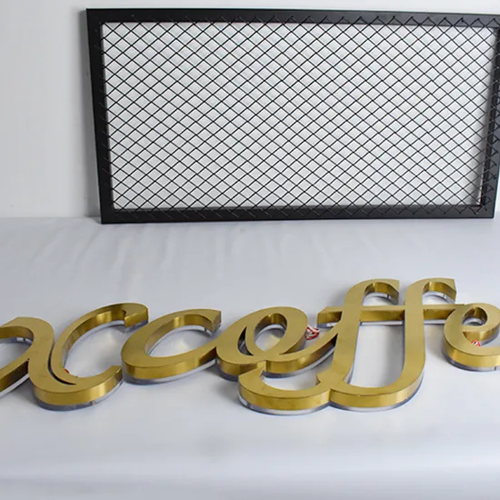 3D Advertising Signs LED Advertising Backlit Stainless Steel Channel Letter Signs