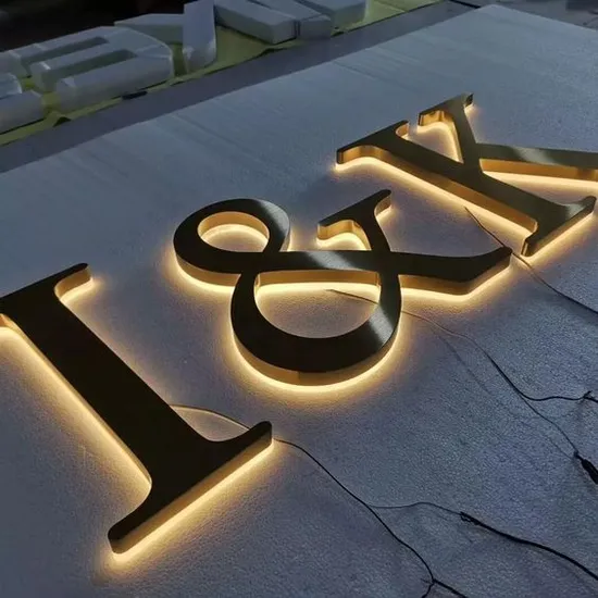 3D Backlit Metal Channel Letters Illuminated Shop Company Signage