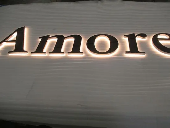 3D Backlit Metal Channel Letters Illuminated Shop Company Signage