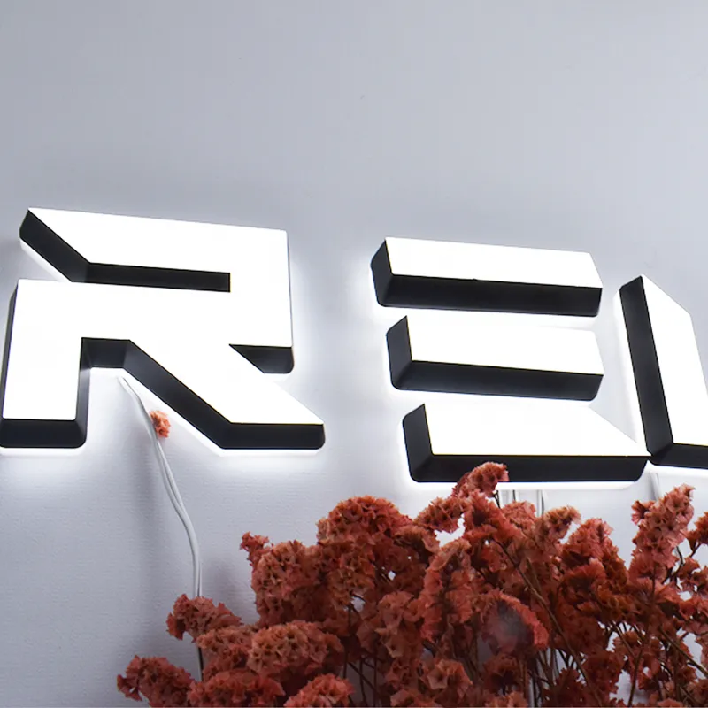 3D LED Letter Light Luminous Frontlit and Backlit Business Logo Signage Acrylic Signs for Decoration