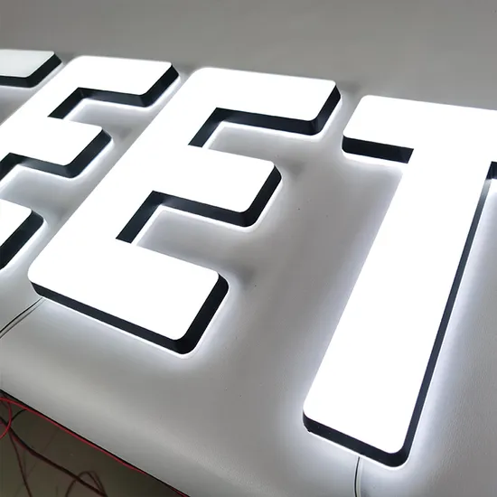 3D Front Back Lit Acrylic Channel Letters Business Sign Illuminated Signage LED Sign