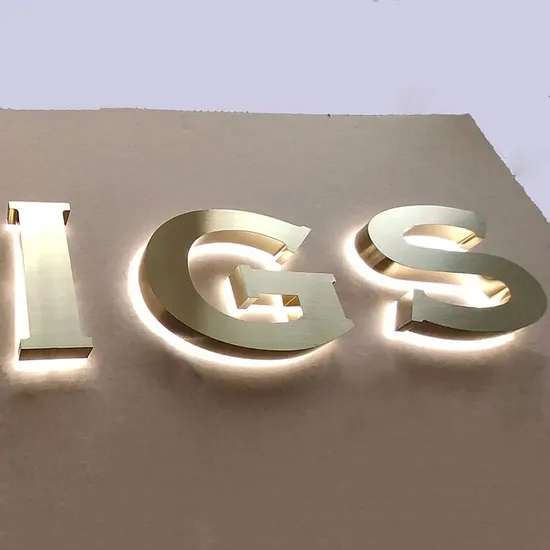 3D LED Advertising Backlit Metal Channel Letter Signs Outdoor Business Store Front Custom LED Backlit Logo Signage