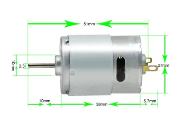 28mm Electric DC Motor RS380 RS385 12V 24V Micro Permanent Magnet DC Motor with Plastic/ Iron Cover