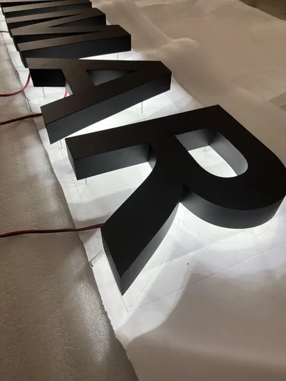 3D Metal Channel Letters Large LED Signs Letters Backlit Stainless Steel Sign Letters Advertising Signage