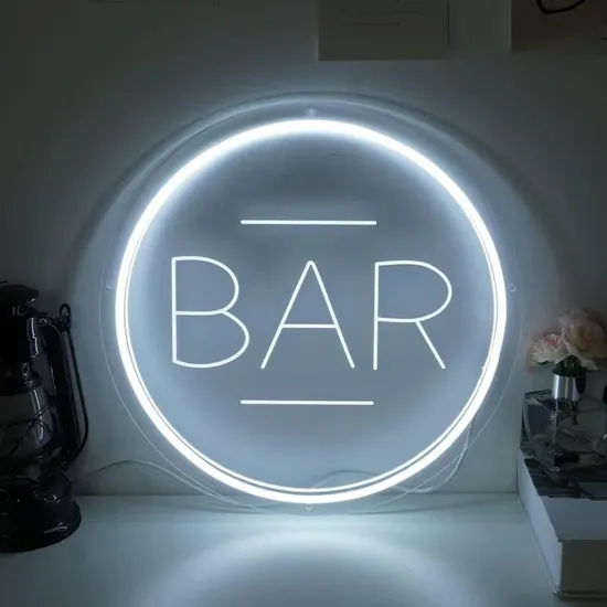 Acrylic 3D Acrylic LED Sign Customized Logo Sign for Hair Salon Cafe Bar Welcome Door Sign