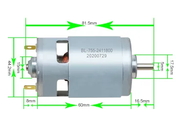 Factory Supply 42mm 12V 24V DC Motor High Speed RS750 RS755 Electrical Bike Motor with Customized Parameter