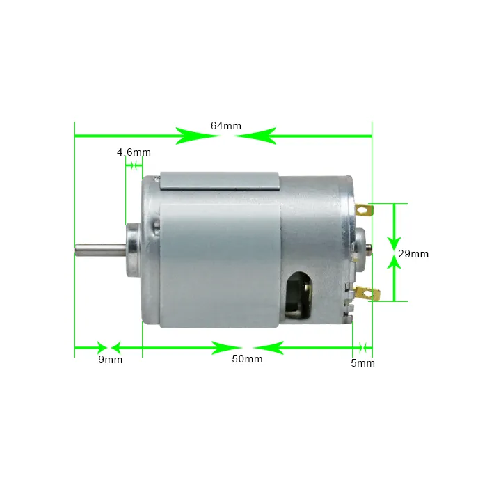 Factory Supply Fan Motor RS540 RS545 6V 12V 24V 36V Electric Mini Brushed DC Motor for Table Fan Handheld Fan