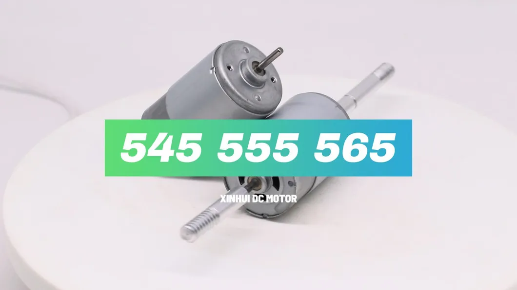 Low Noise 36mm 12V 24V DC Motor RS565 Electric Brushed PMDC Motor with Customized Parameter