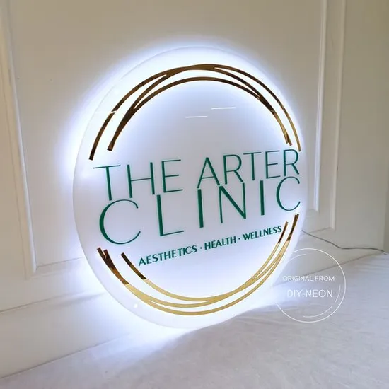 Acrylic Sign Salon Business Sign Business Name Sign Customized Wall Logo LED Sign