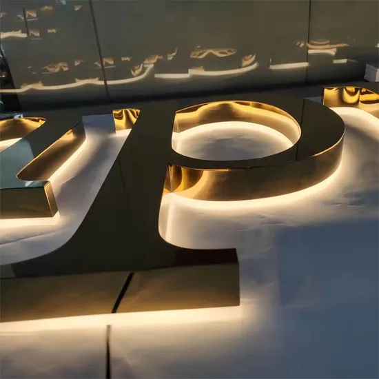 Business 3D Channel Letters Light Illuminated Outdoor Logo Sign Outside Metal Backlit Signage