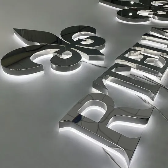 Company Signs Outdoor 3D Acrylic Baxklit LED Shop Sign Acrylic Light Channel Letters