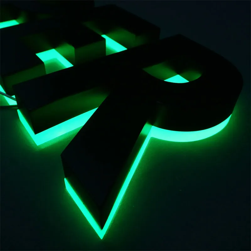 Custom Acrylic Backlit Letters 3D Light up Letter Store Illuminated Advertising Signages