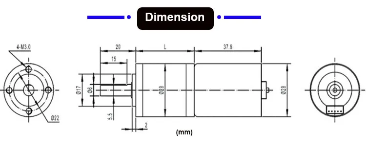 Pg28 DC Planetary Gear Motor 28mm 2838 2846 Brushless Motor for Picking Doll Machine