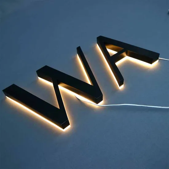 Custom Acrylic Backlit Letters 3D Light up Letter Store Illuminated Advertising Signages