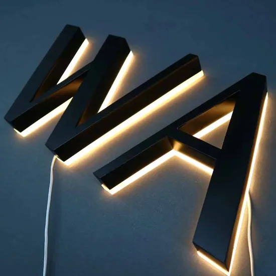 Custom Acrylic Backlit Letters 3D Light up Letter Store Illuminated Advertising Signages