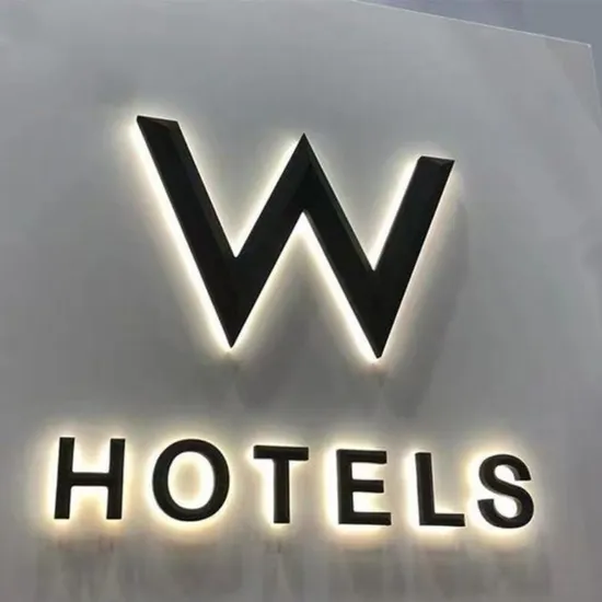 Custom Company Outdoor Indoor Sign LED Backlit Letter 3D Signage