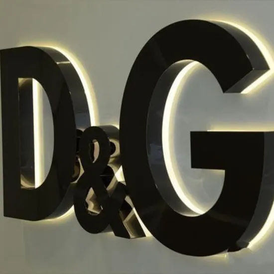 Custom Company Outdoor Indoor Sign LED Backlit Letter 3D Signage