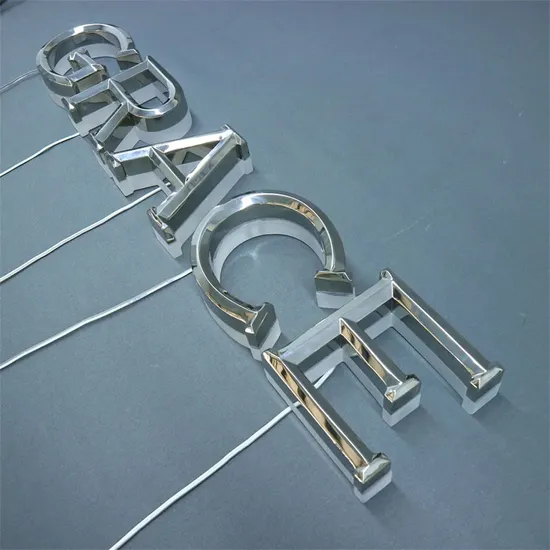 Custom Fabricated Stainless Steel Letters Metal Backlit LED Logo Signages