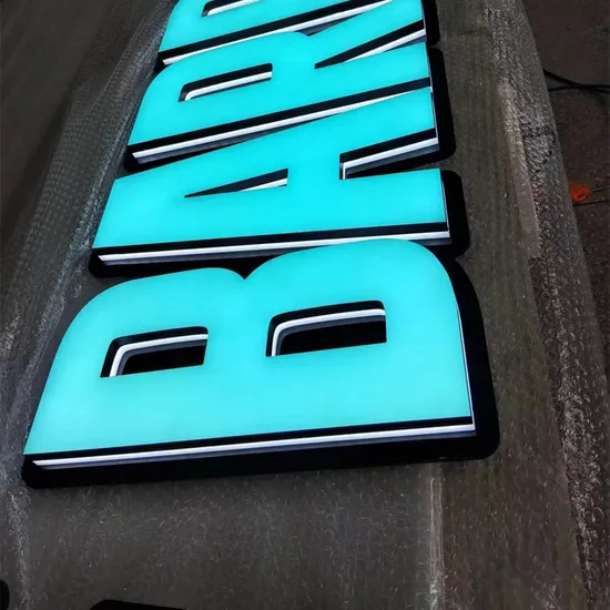 Custom Facelit and Backlit Acrylic Signage Illuminated Advertising Signs