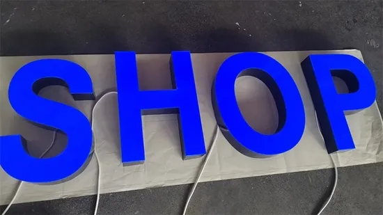 Custom LED 3s Channel Letter Sign Acrylic Letters 3D Logo Used Outdoor Lighted Signage