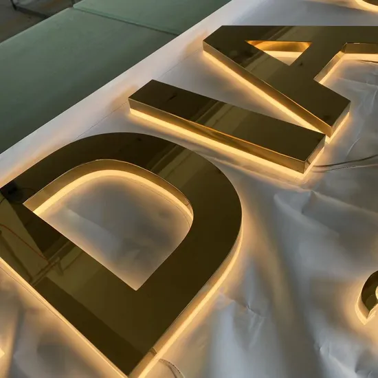 Custom LED Advertising Letter Sign for Small Business Promotion